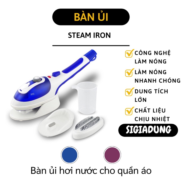 [SGD] Bàn Ủi Hơi Nước - Bàn Là  Cầm Tay 800W Kiểu Dáng Mới Lạ 7508