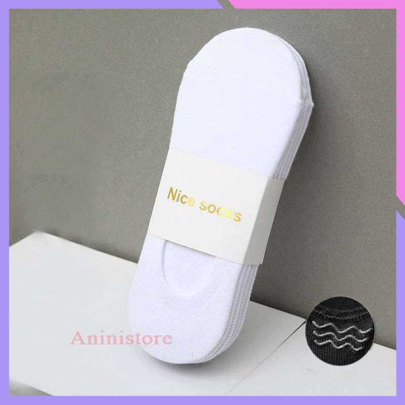 Tất cổ ngắn, vớ cổ ngắn NAM – NỮ vải cotton 4 màu trơn chống hôi chân (TP CN 012 – Aninistore)