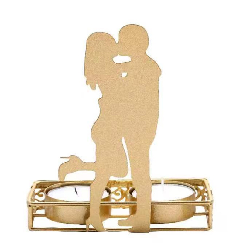 Giá Đỡ Đèn Cầy Bằng Kim Loại Trang Trí Tiệc Cưới Lãng Mạn