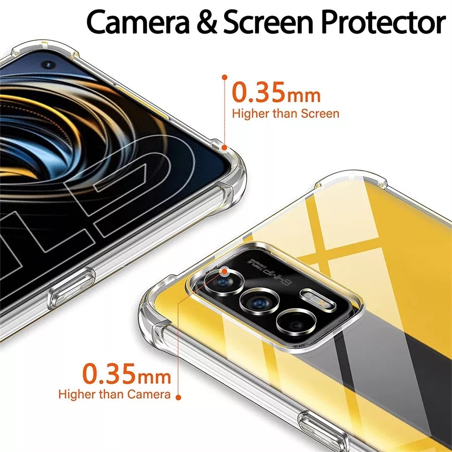 Ốp lưng Realme GT Neo 2T / Realme Q3 Pro dùng chung dẻo trong suốt lồi 4 góc ôm khít máy