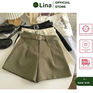 Quần Short Quần Đùi Nữ Phong Cách Ulzzang Hàn Quốc LINASTORE 028