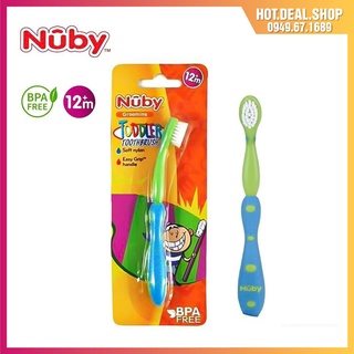 Bàn chải đánh răng cho bé Nuby - Bàn chải tập đánh răng cho bé từ 12 tháng tuổi