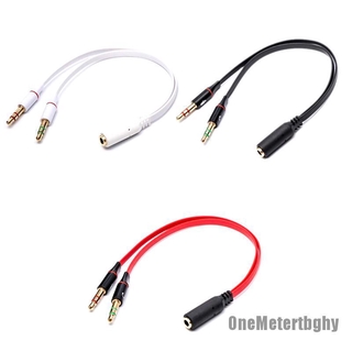 Cáp chia tai nghe 2 đầu cắm 3.5mm