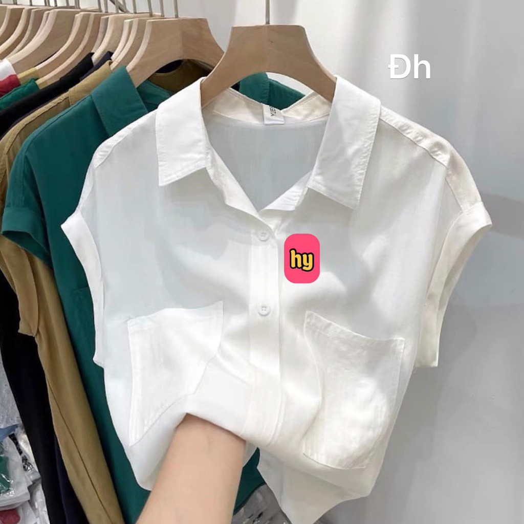 Sơ mi tay hến 2 túi trước mã 290 (kèm ảnh thật,video) | BigBuy360 - bigbuy360.vn