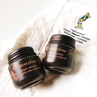 MẶT NẠ ĐẤT SÉT INNISFREE JEJU VOLCANIC PORE CLAY MASK 2X