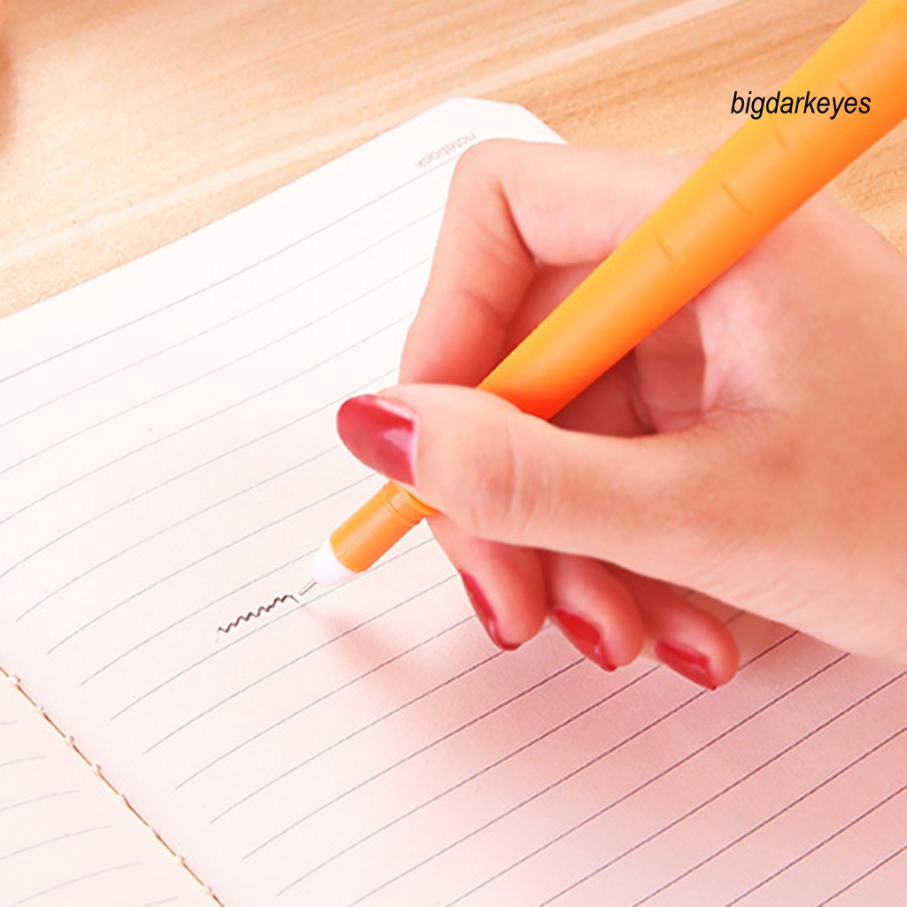 Bút Mực Gel Đen Ngòi 0.5mm Hình Củ Cà Rốt Sáng Tạo