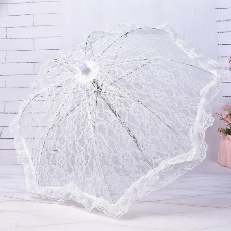 Dù Vải Ren Hoa 3 Màu Sắc Khác Nhau Dùng Làm Phụ Kiện Chụp Ảnh