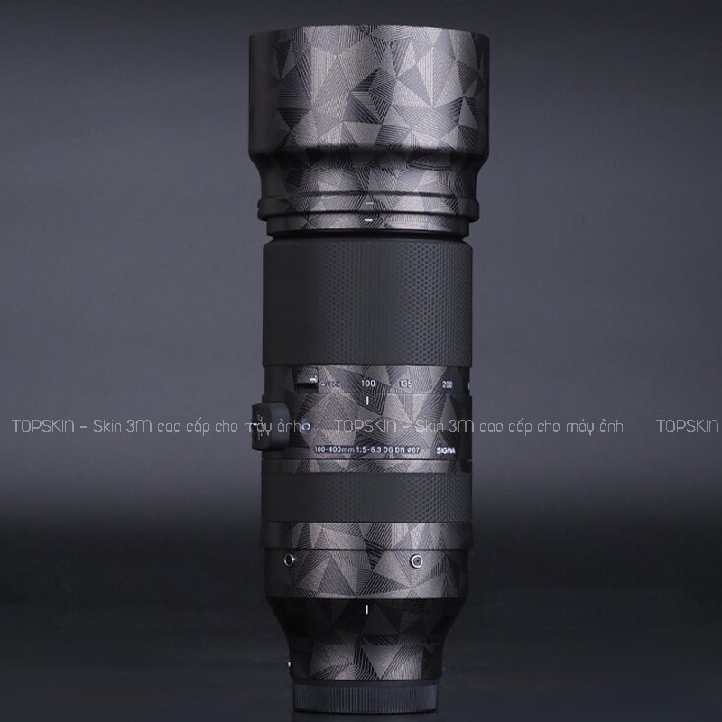 Miếng Dán Skin Máy Ảnh 3M - Mẫu Nordic titanium vân nổi - Cho máy ảnh Nikon DSLR...