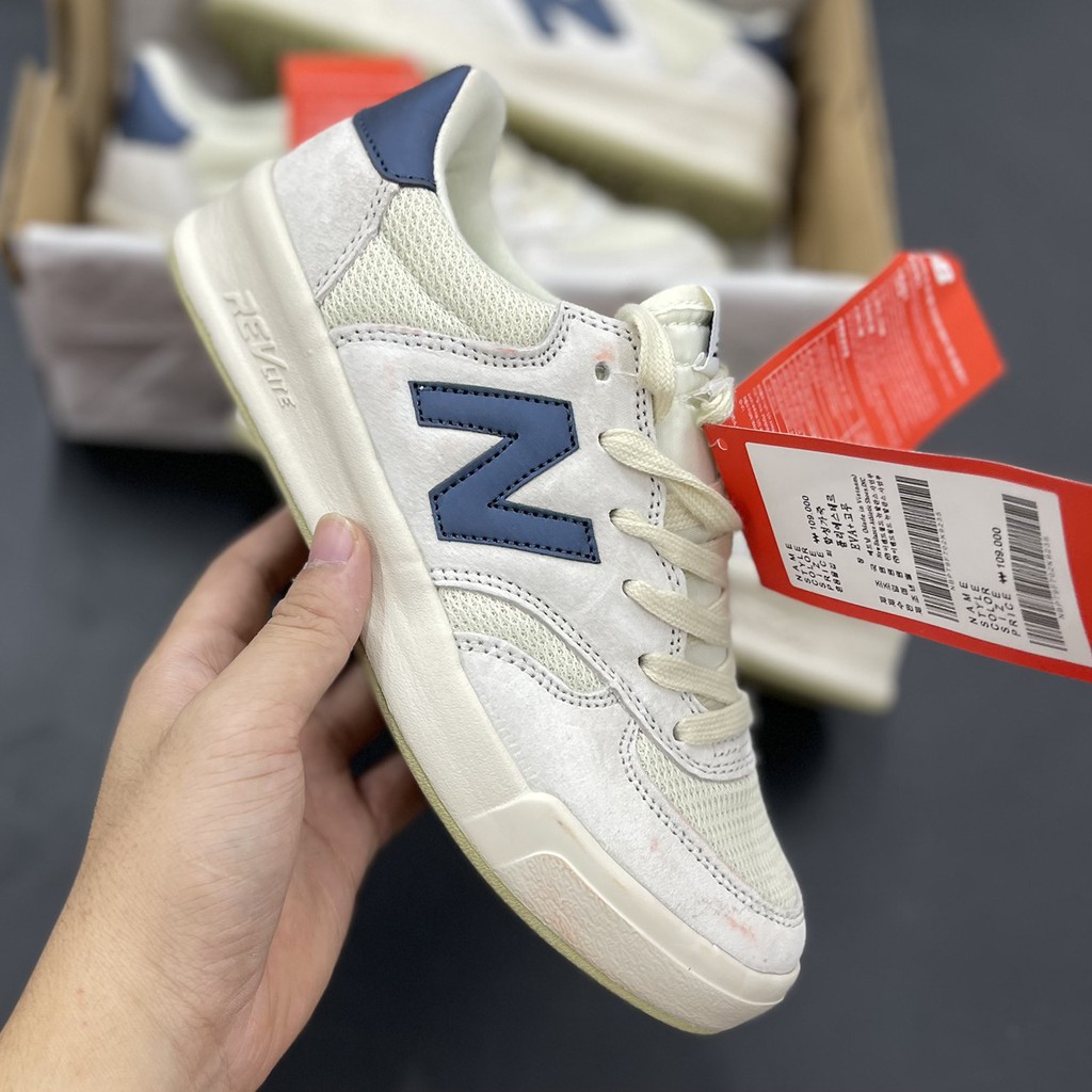 Giày Sneaker NB Crt 300 Logo Tím Than Giày Thể Thao Nam Nữ Thấp Cổ Full Phụ Kiện