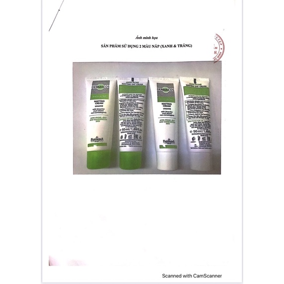 Gel rửa mặt/ kem dưỡng ngừa mụn Dermacos Antiacne Farmona