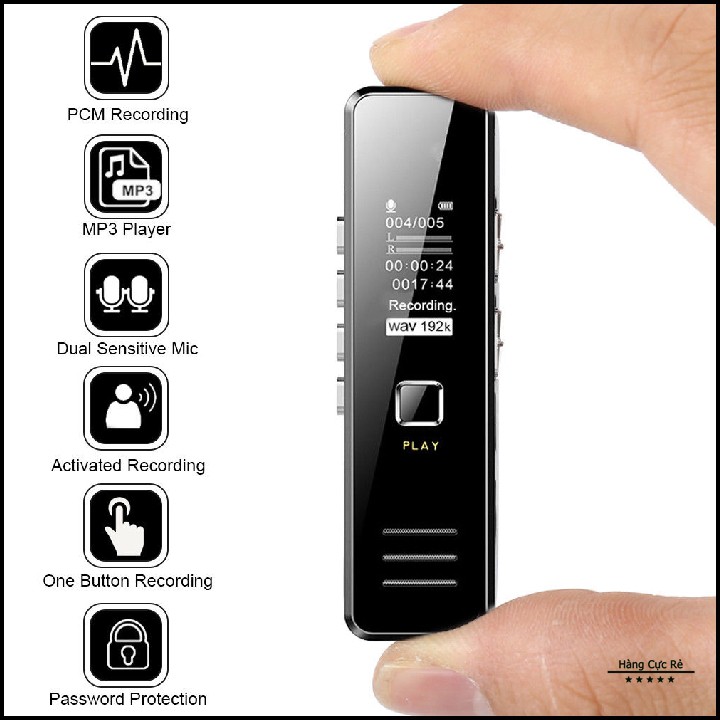 Máy ghi âm mini chuyên nghiệp, kiêm máy thu âm nghe nhạc SK10
