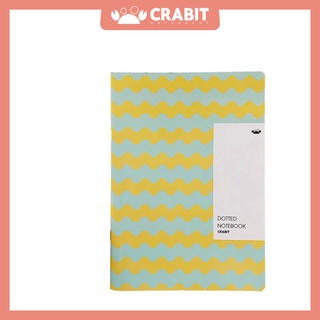 Dotted Notebook - Vở kẻ chấm bi Crabit - Xanh sóng vàng (1618)