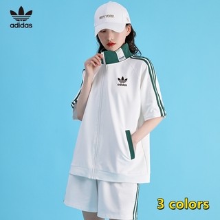 ADIDAS Set Đồ Thể Thao Ngắn Tay Form Rộng Phong Cách Năng Động Dành Cho Nữ