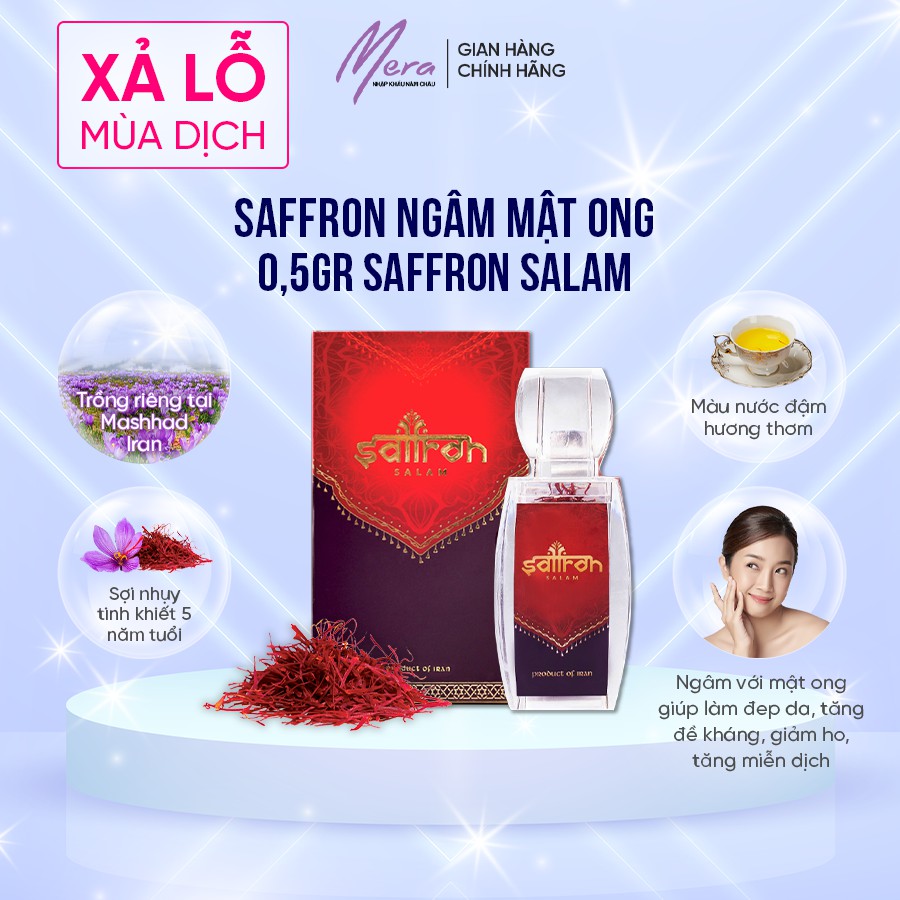 Saffron ngâm mật ong 0,5gr saffron SALAM