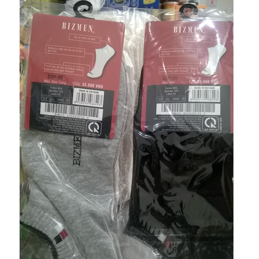 Tất cổ ngắn nam Bizsock BIZ CSP-05 Nhập mã ( DUTHAO giảm 25% )