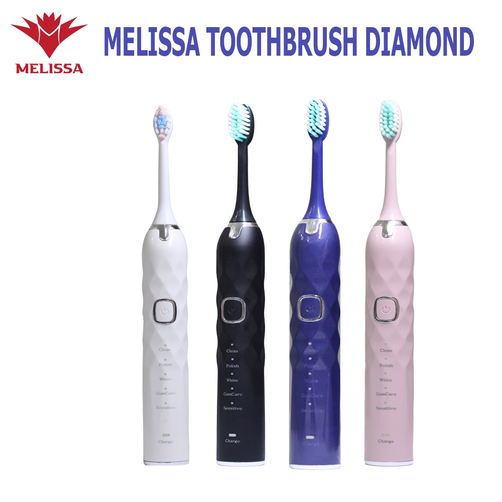 Bàn chải đánh răng điện Nhật Bản MELISSA - Hàng chính hãng bảo hành 2 năm - Tặng đầu chải thay thế