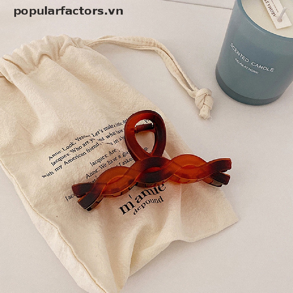 1 Kẹp Tóc Càng Cua Cỡ Lớn Phong Cách Hàn Quốc Thanh Lịch