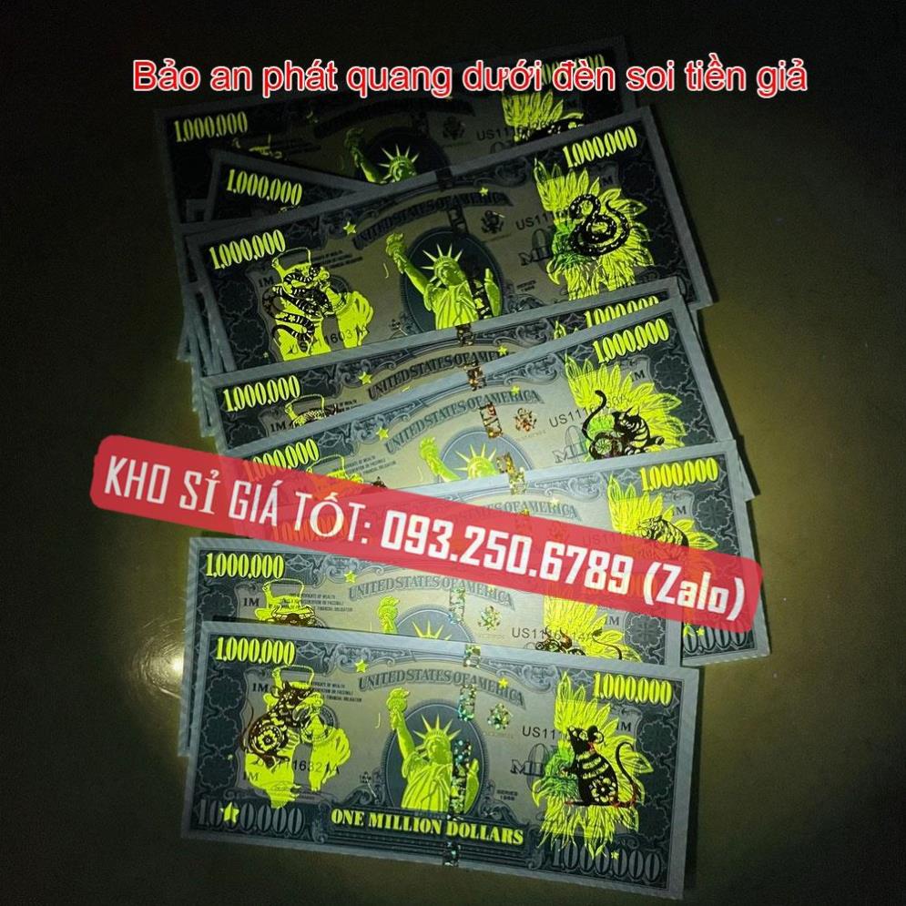 Tờ Tiền 1 Triệu Đô Hình Con Mèo - usd Kỉ Niệm Lưu Niệm, Có Bảo An