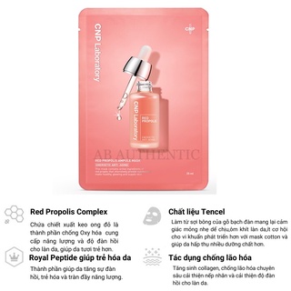[ Top 1 bán chạy] Mặt nạ giấy dưỡng sáng, cấp ẩm và làm dịu da CNP Laboratory Ampule Mask 25ml - AB AUTHENTIC