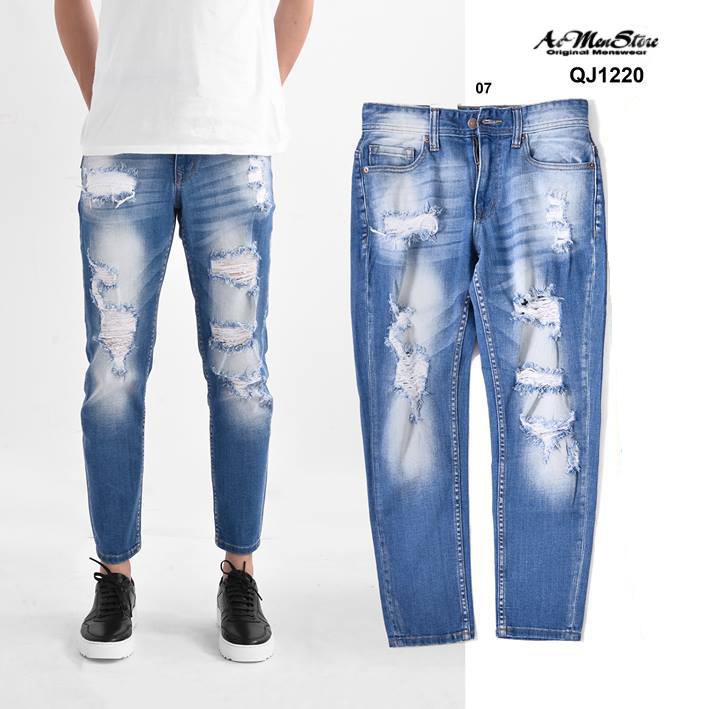 Quần jean nam rách skinny của Routine