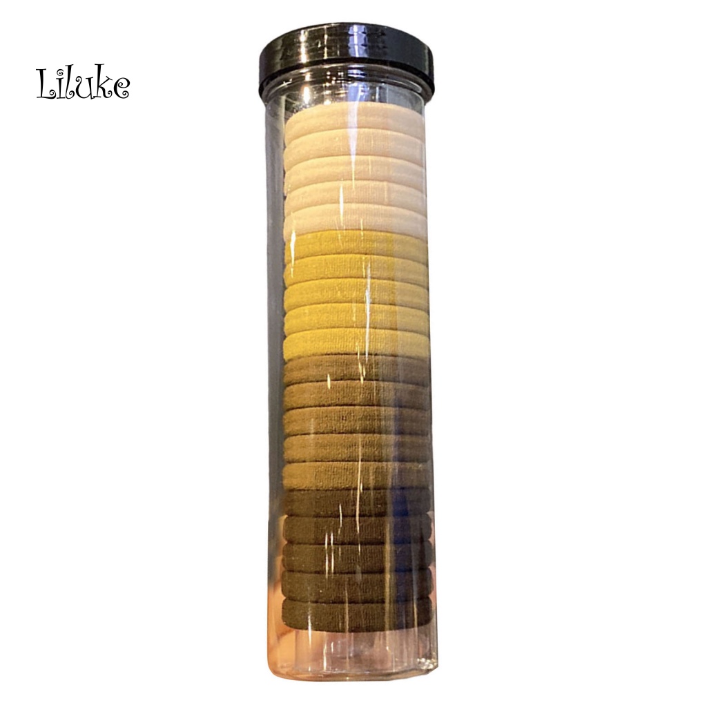 Dây Buộc Tóc Co Giãn Màu Trơn Đơn Giản Cho Nữ