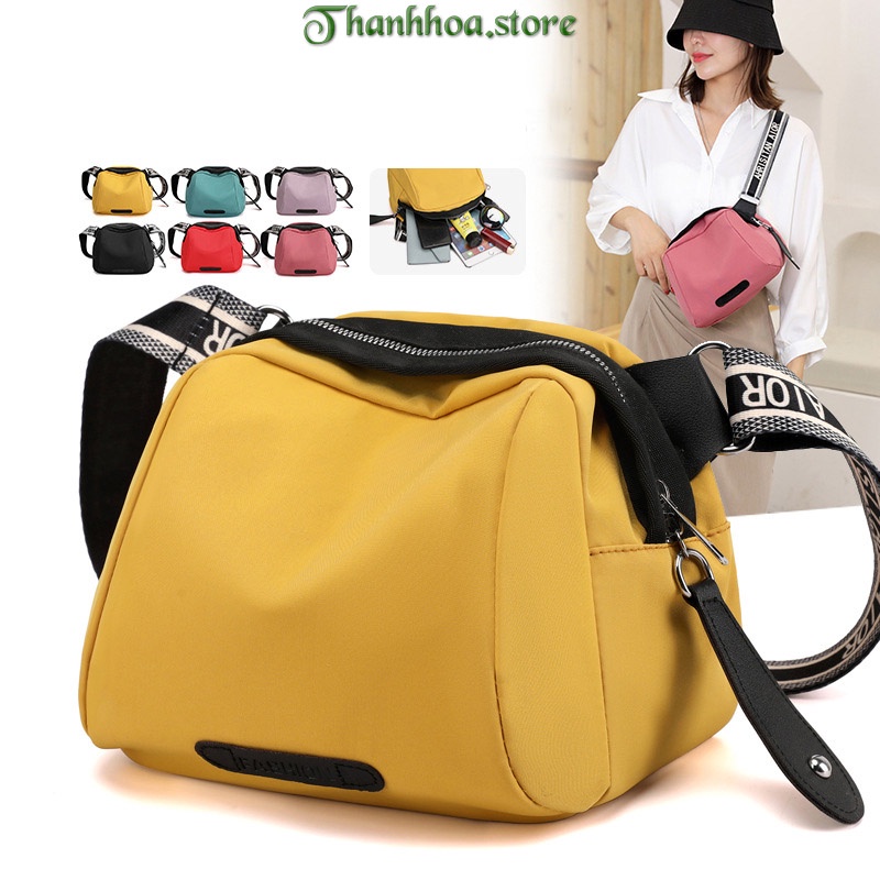Túi đeo chéo nữ đi chơi đựng điện thoại thời trang đẹp vải đen cao cấp Fashion