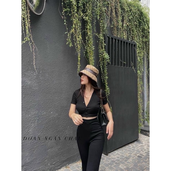 Sét đũi rách họa tiết D.IO + quàn sooc cạp chun 2 màu (kèm ảnh thật và video)