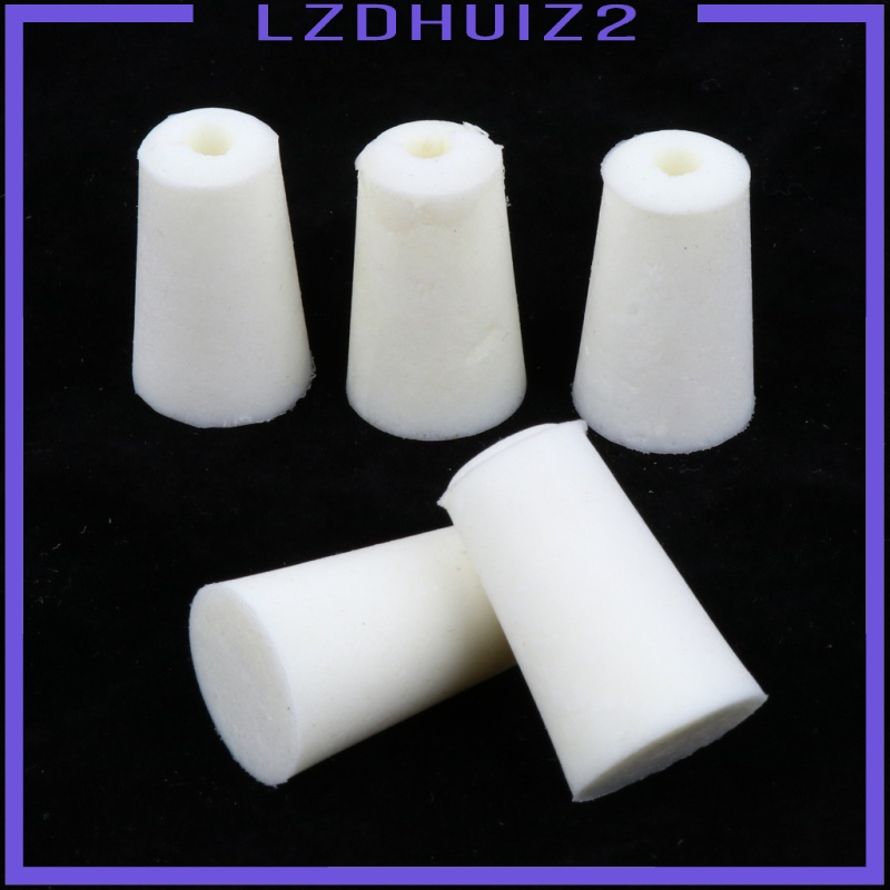 Set 5 nút đậy bằng cao su bịt ống nghiệm chuyên dụng 9mm - 13mm