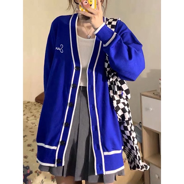 Áo khoác Cardigan len Suniri nữ dày dặn phong cách Hàn Quốc