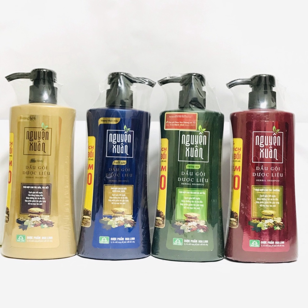 Dầu gội Nguyên Xuân Bồ Kết Dưỡng tóc Sạch gàu Giảm gãy rụng hương thơm ngát 350ML