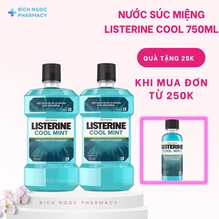 Combo 2 chai Nước Súc Miệng Listerine Cool Mint 700ml/chai