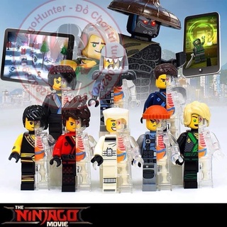 Bộ xếp hình Ninjago minifigures anatomy lắp ráp mô hình nửa thân trong suốt ninja