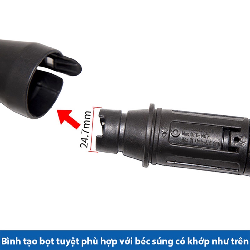 Béc xịt rửa xe SOEASY mỏ vịt xịt rửa xe mini gia đình đầu chỉnh tia nước C0004-31