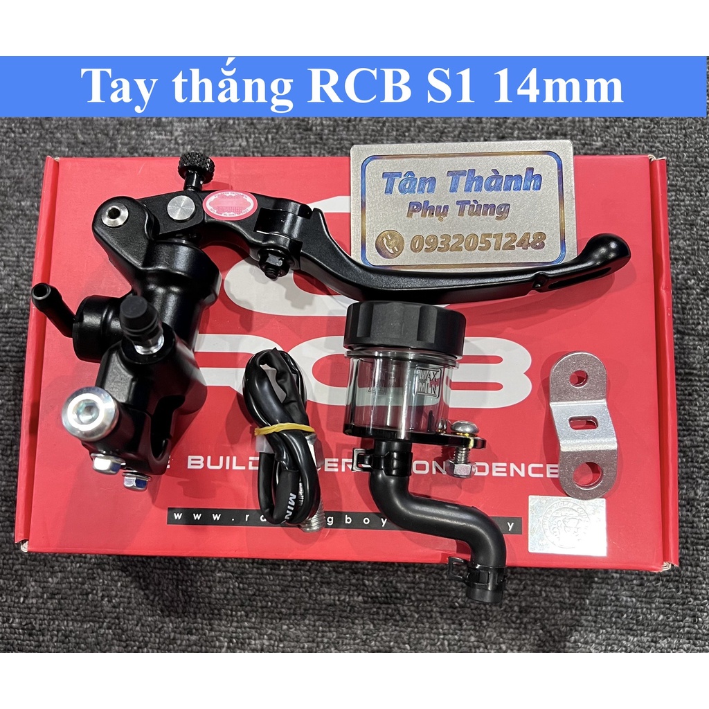 Tay thắng RCB 14mm S1 bình dầu rời chính hãng-Màu đen TanthanhPT