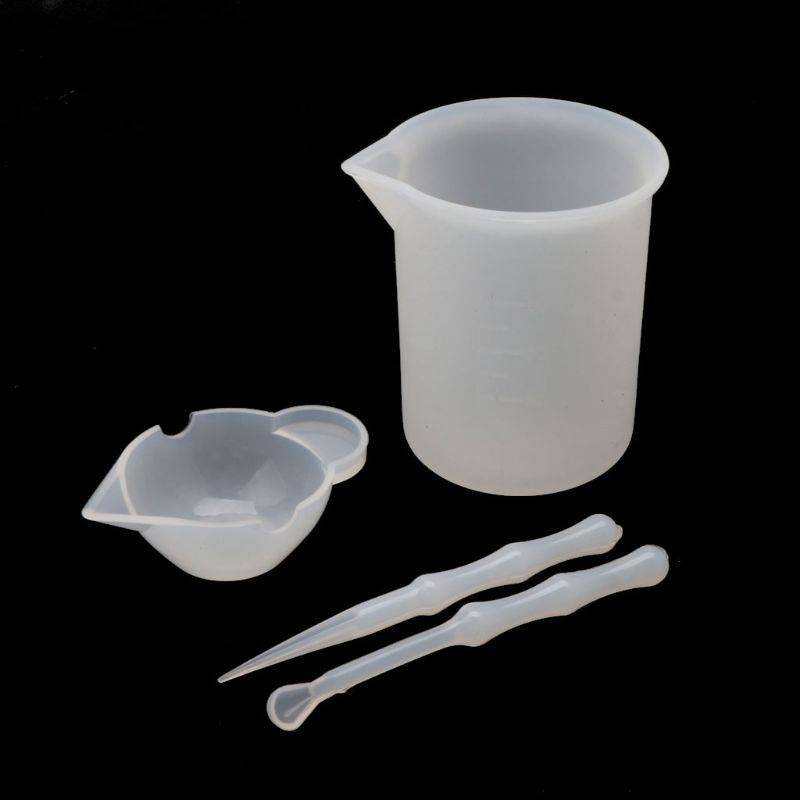 Set 4 Muỗng Đo Lường Bằng Silicone Có Thể Tái Sử Dụng