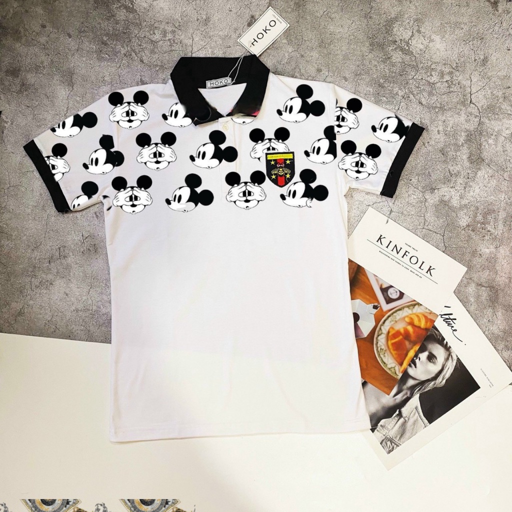 Áo thun polo nam cổ bẻ, áo polo nam in họa tiết Cotton xuất xịn, chuẩn form,sang trọng - lịch lãm