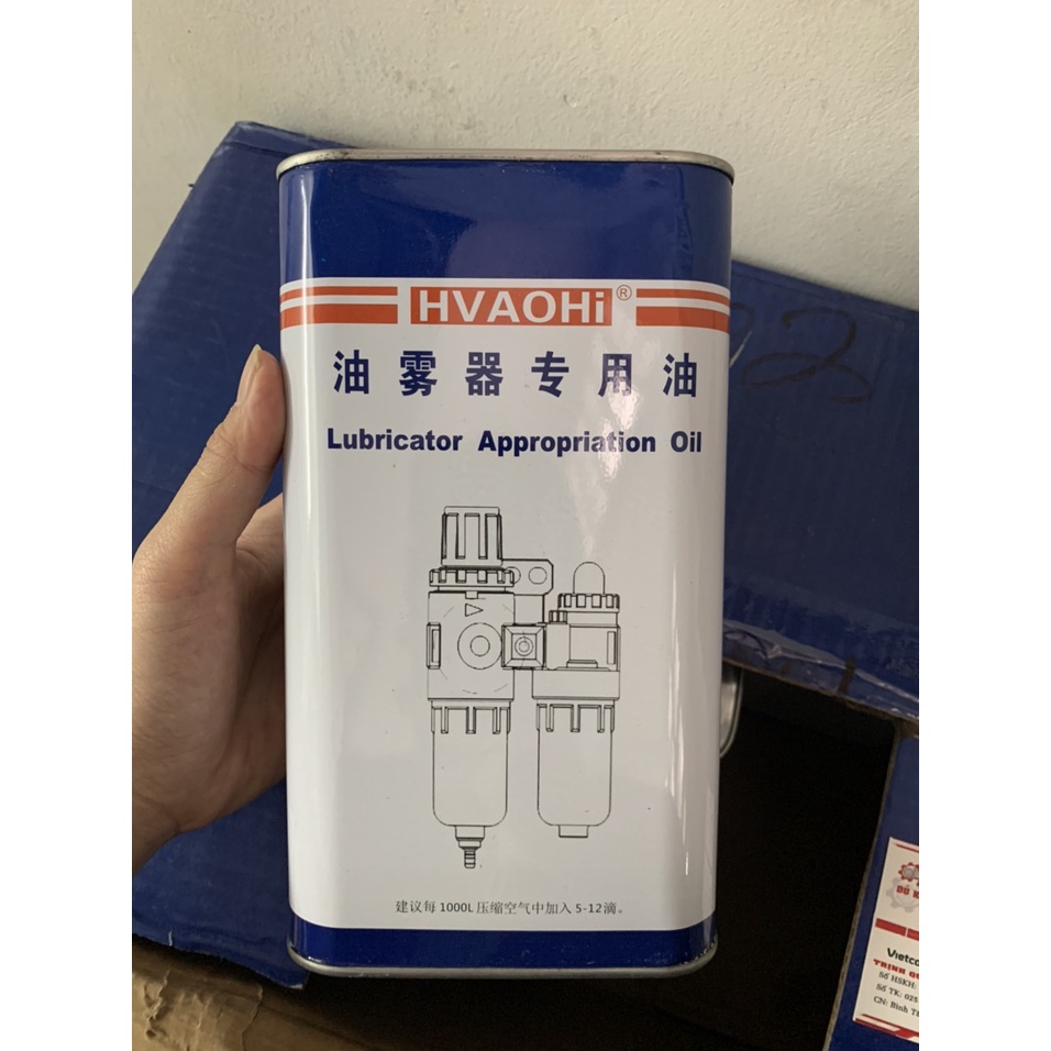 Bình dầu bôi trơn khí nén 1 Lít - Dầu bôi trơn máy khí/ hơi