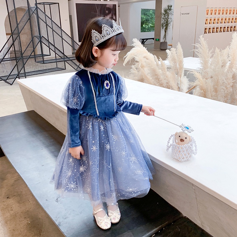 Đầm Lolita Họa Tiết Cầu Vồng Dễ Thương Thời Trang Cho Bé Gái