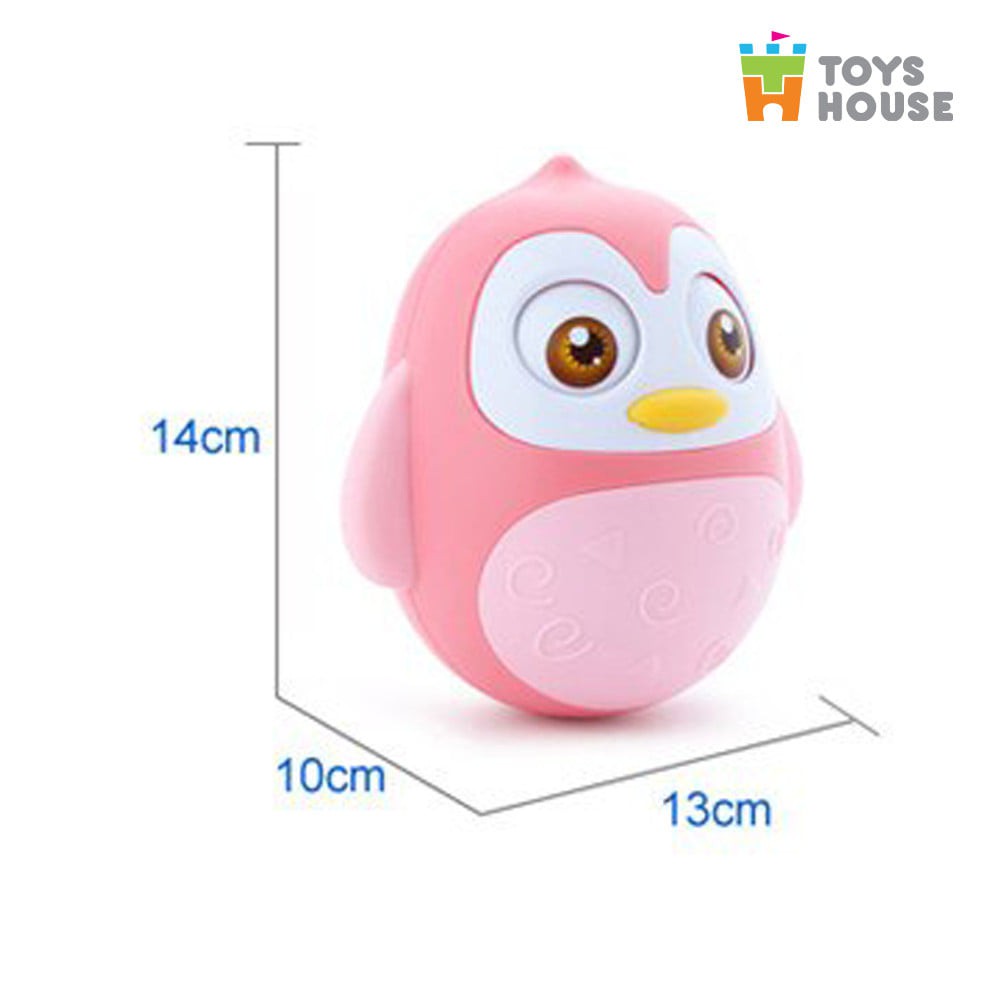 Đồ chơi lật đật hình Cú mèo có nhạc Toyshouse - đồ decor dễ thương 0720-TH-HE0201