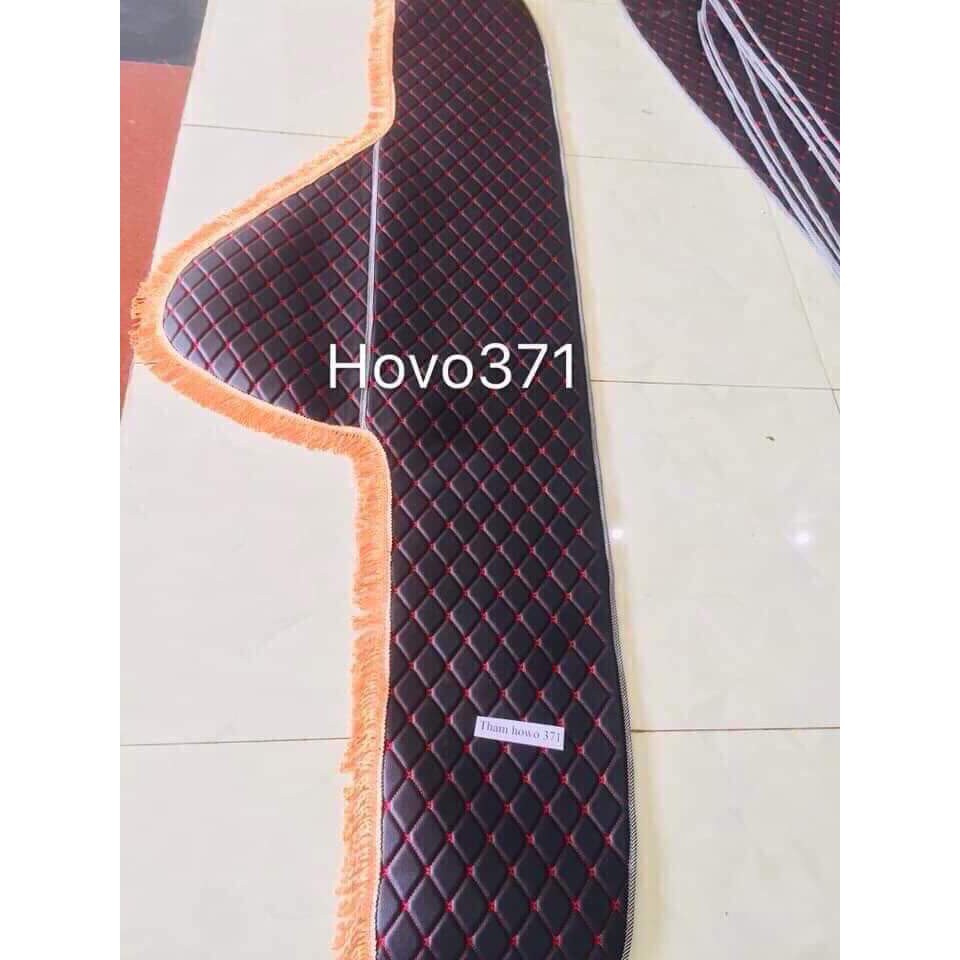 Thảm táp lô xe HOWO 3, 4 CHÂN 380, 371, A7 chất liệu DA 5D