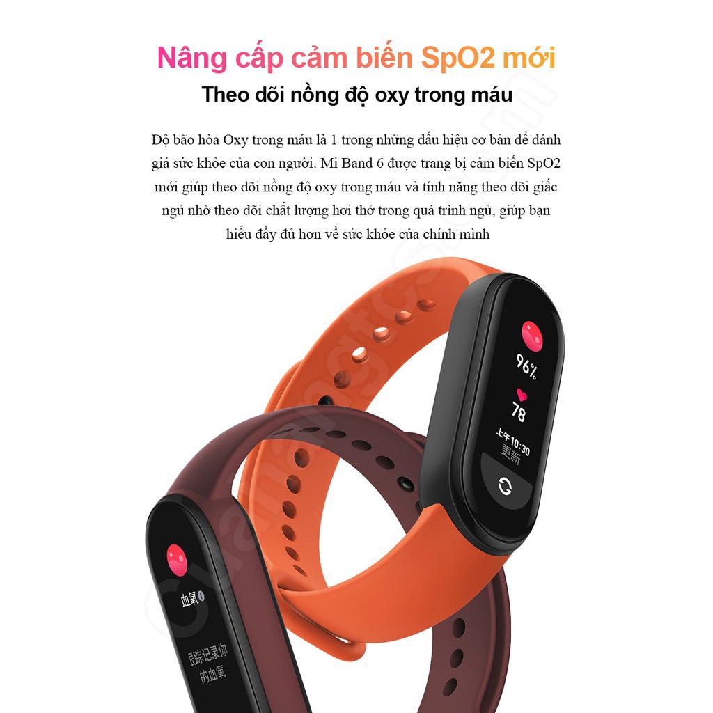 Đồng hồ thông minh Xiaomi MiBand 6 chính hãng Miband6 Mi Band6