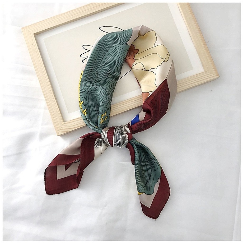 Khăn turban nữ xinh xắn vải silk Kc01