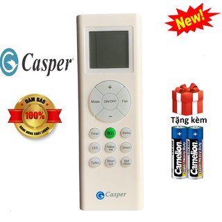 Điều khiển điều hoà Casper ECO 1&2 chiều RG66B3(2H)/BGEF Chính Hãng 100% [ tặng kèm pin, BH 30 ngày đổi trả ]