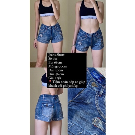 Thanh lý pass quần jeans cạp thấp ngắn