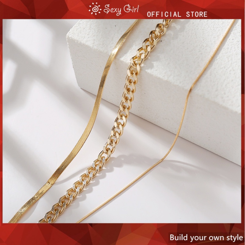 Vòng cổ Kim Loại Nhiều Tầng Thời Trang Dành Cho Nữ