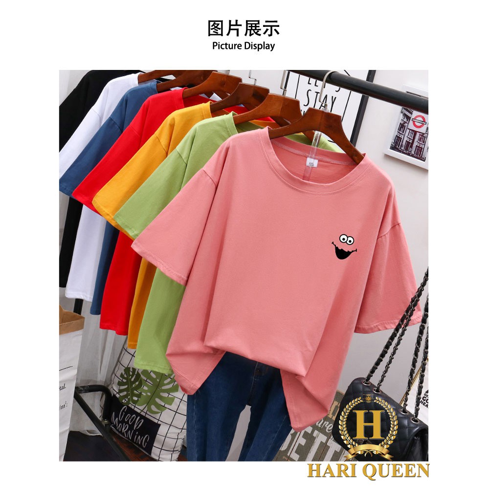 [FREE SHIP ĐƠN TỪ 50K] Áo phông logo mắt miệng cười HARI0520 1