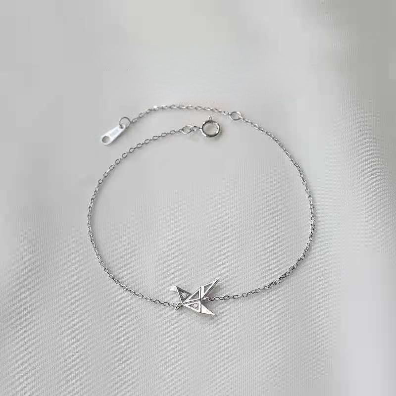 Vòng tay cần cẩu giấy sang trọng Hàn Quốc Vòng tay nữ chất lượng cao Vòng đeo tay thiết kế độc đáo