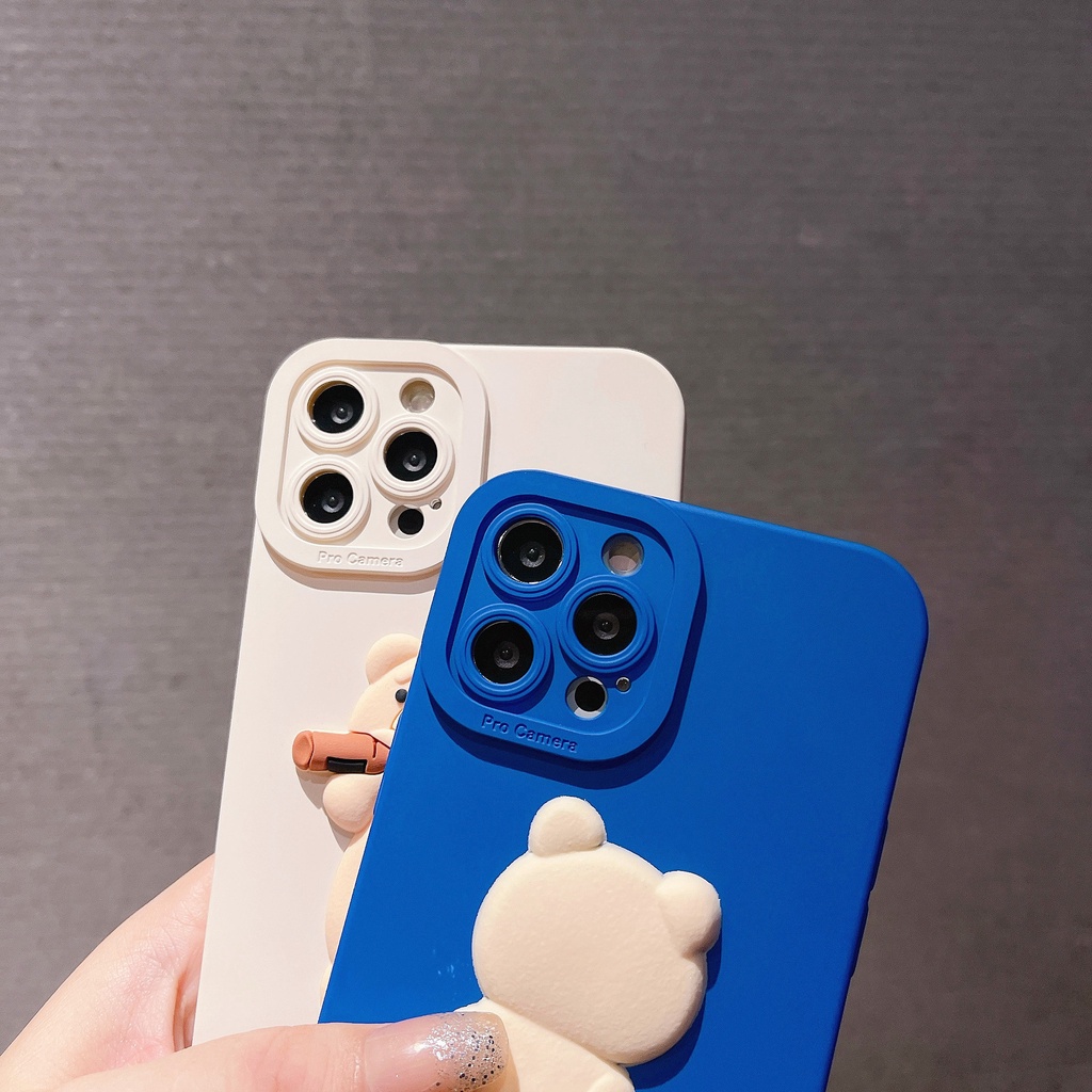 Ốp điện thoại hình gấu hoạt hình cho IPHONE 6/6PLUS/6S/6SPLUS/7/7PLUS/8/8PLUS/X/XS/XR/XSMAX/11/12/13/PRO/MAX | BigBuy360 - bigbuy360.vn