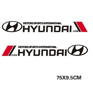 Tem dán cửa xe ô tô Hyun (trắng)