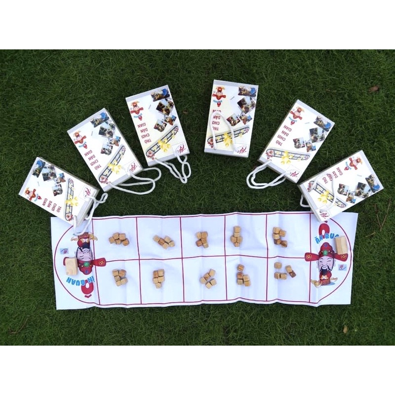 Đồ chơi Ô ăn quan bằng gỗ Thông tự nhiên